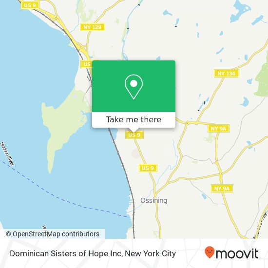 Dominican Sisters of Hope Inc map