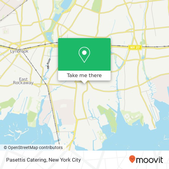Pasettis Catering map