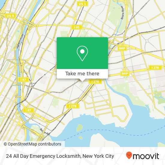 Mapa de 24 All Day Emergency Locksmith