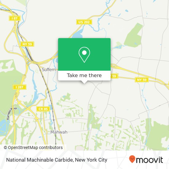 National Machinable Carbide map