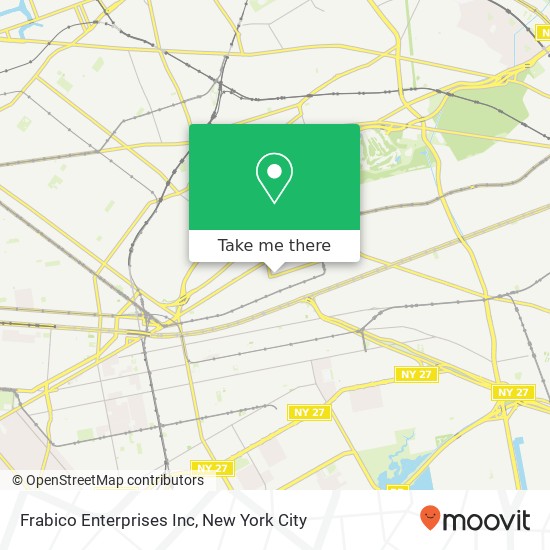 Frabico Enterprises Inc map