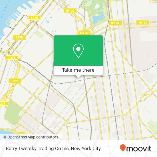 Barry Twersky Trading Co Inc map