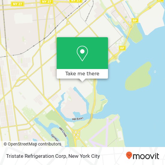 Tristate Refrigeration Corp map