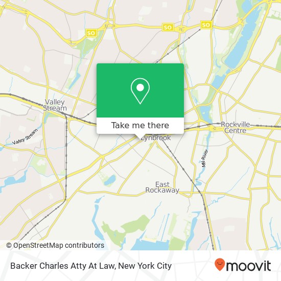 Backer Charles Atty At Law map