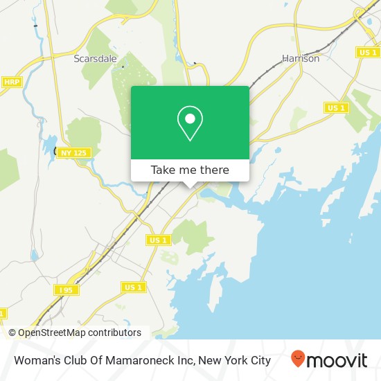 Woman's Club Of Mamaroneck Inc map
