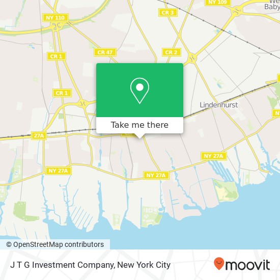 J T G Investment Company map