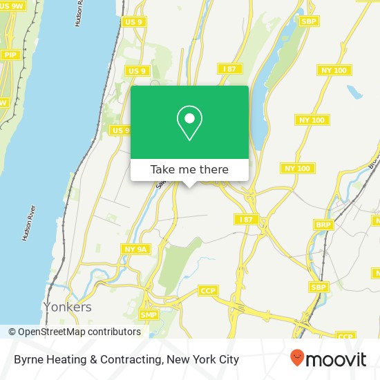 Byrne Heating & Contracting map
