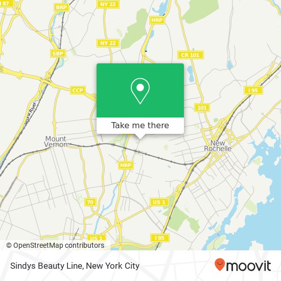 Sindys Beauty Line map