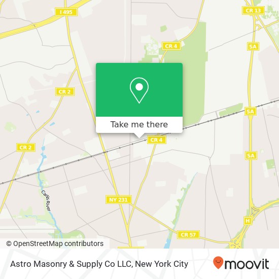 Mapa de Astro Masonry & Supply Co LLC