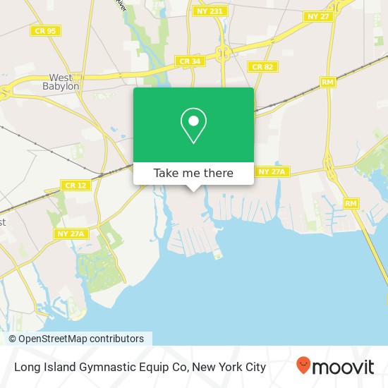 Mapa de Long Island Gymnastic Equip Co