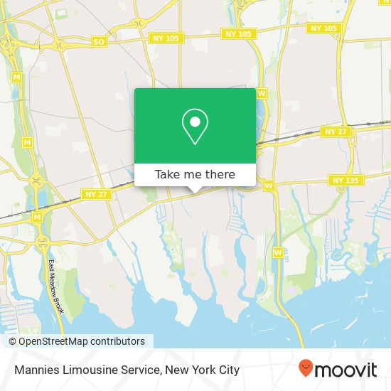 Mapa de Mannies Limousine Service