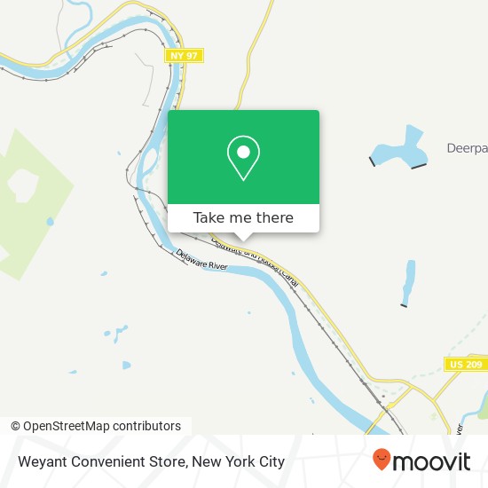 Mapa de Weyant Convenient Store