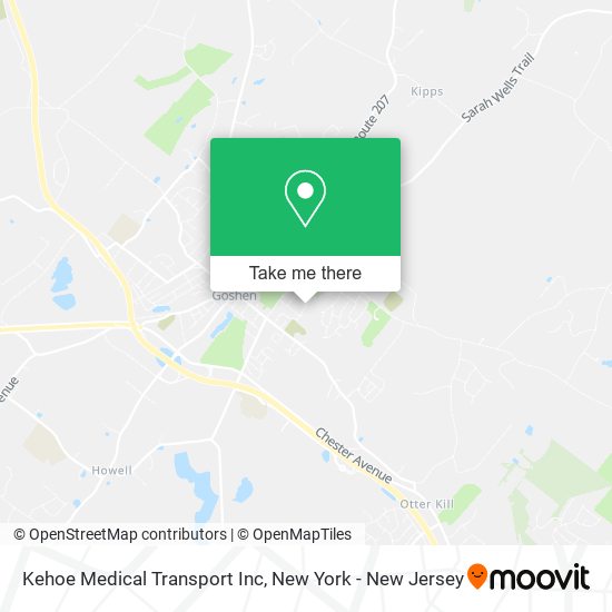 Kehoe Medical Transport Inc map