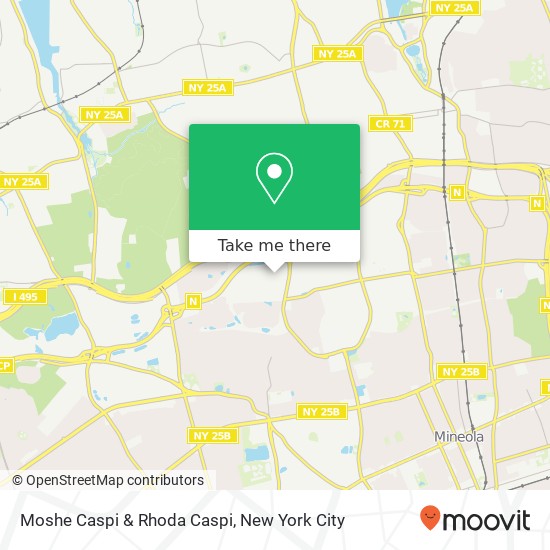 Moshe Caspi & Rhoda Caspi map