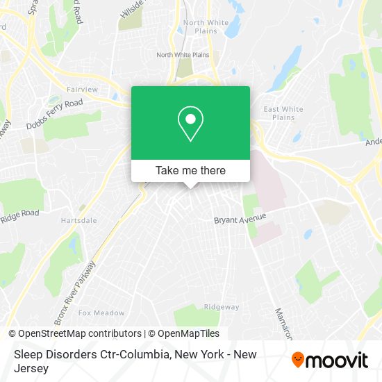 Sleep Disorders Ctr-Columbia map