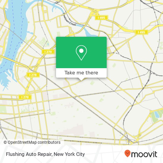 Flushing Auto Repair map