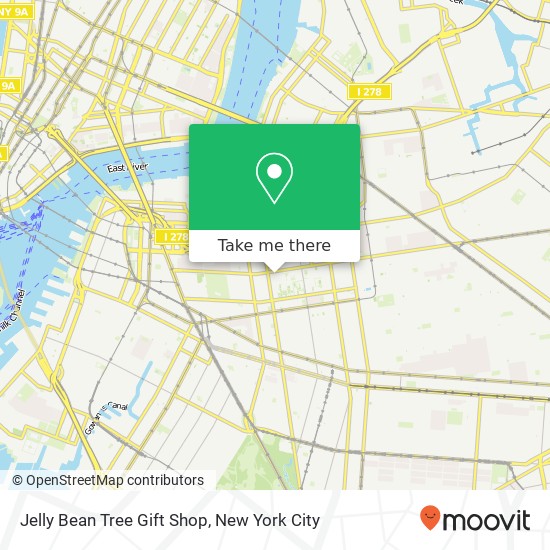 Mapa de Jelly Bean Tree Gift Shop