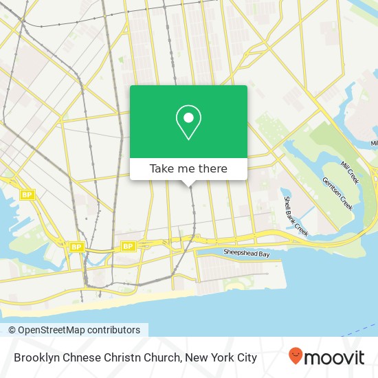 Brooklyn Chnese Christn Church map