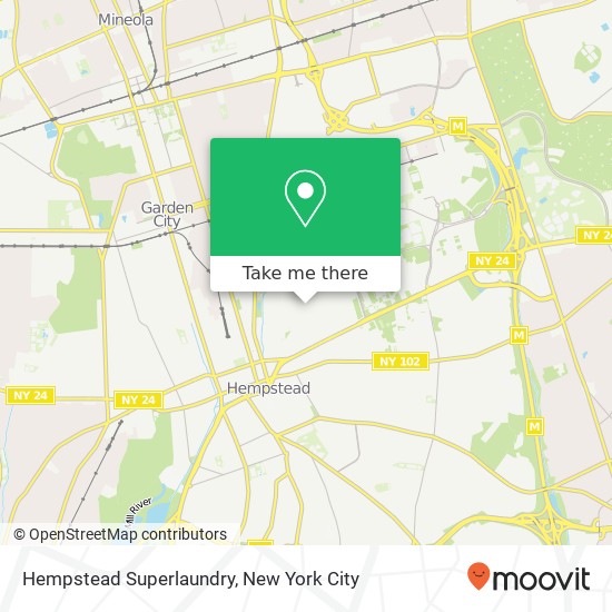 Hempstead Superlaundry map