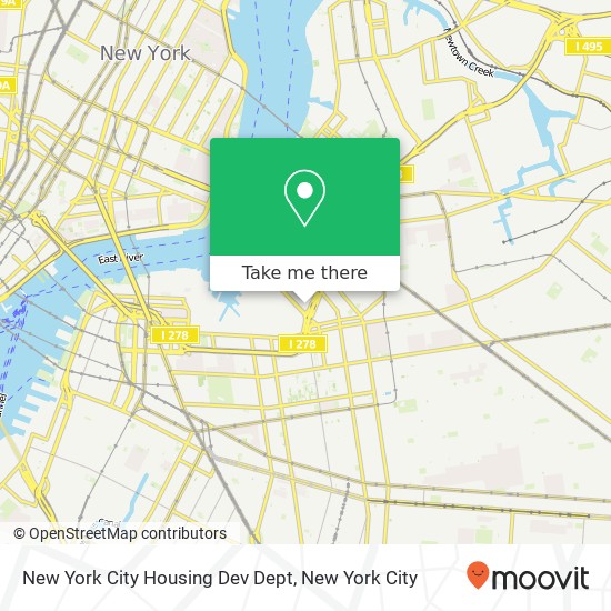 Mapa de New York City Housing Dev Dept