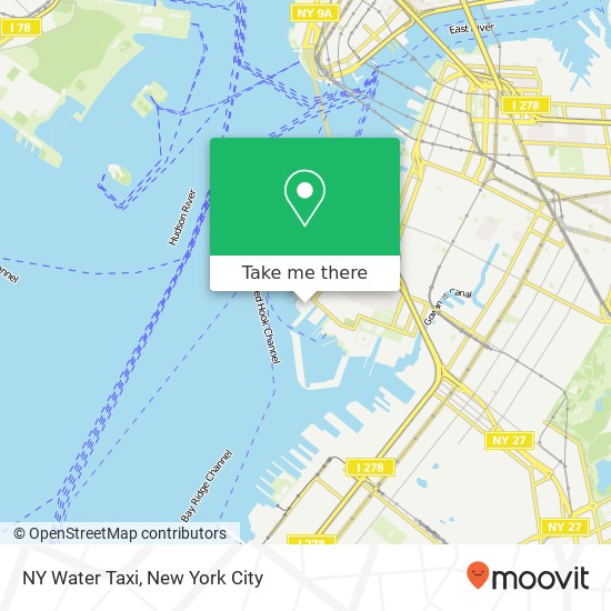 Mapa de NY Water Taxi