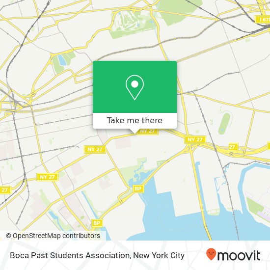 Boca Past Students Association map