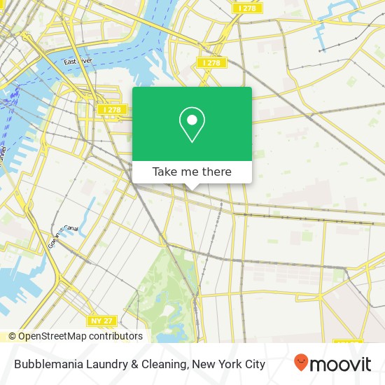 Bubblemania Laundry & Cleaning map