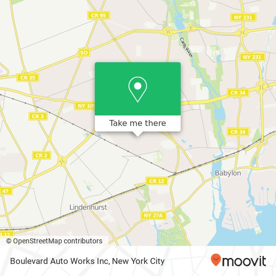 Mapa de Boulevard Auto Works Inc