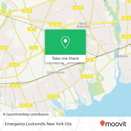 Emergency Locksmith map