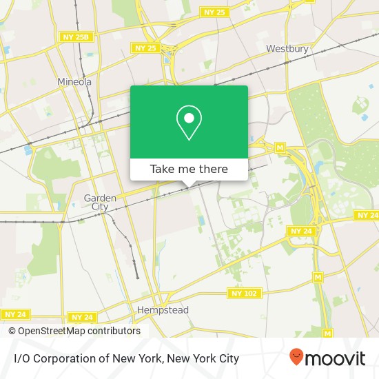 Mapa de I/O Corporation of New York