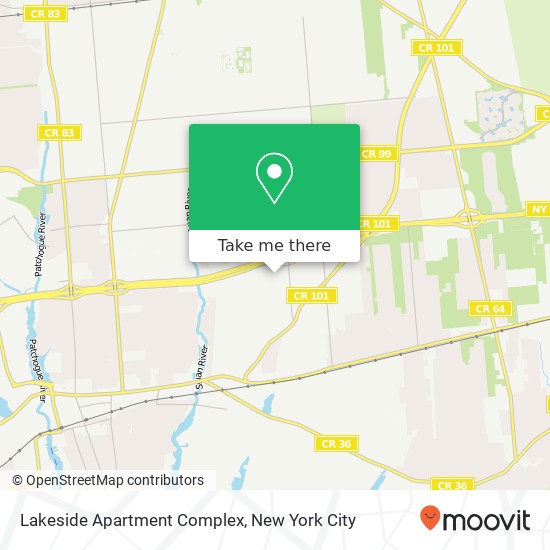 Mapa de Lakeside Apartment Complex