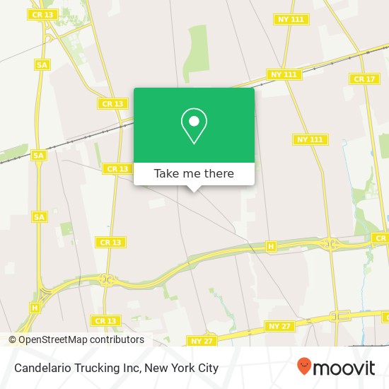 Mapa de Candelario Trucking Inc