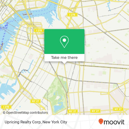 Upricing Realty Corp map