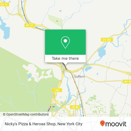 Mapa de Nicky's Pizza & Heroes Shop