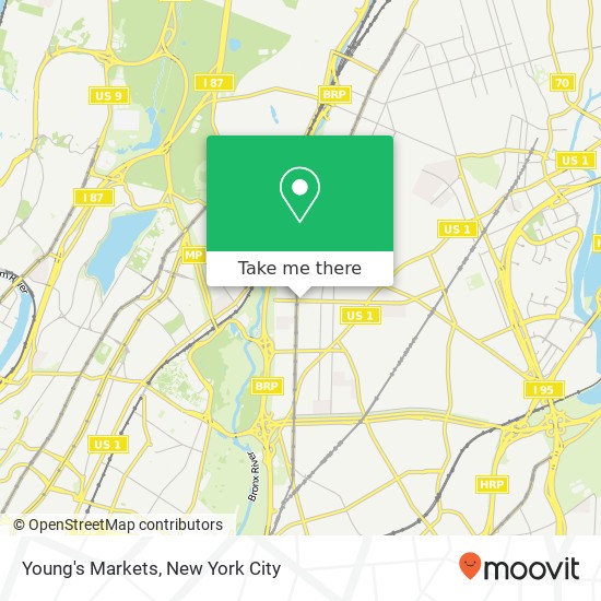 Young's Markets map
