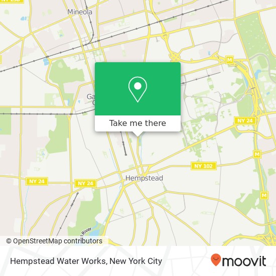 Hempstead Water Works map