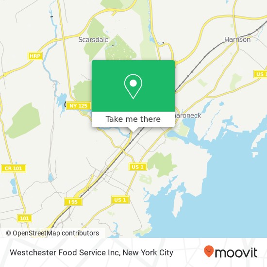 Westchester Food Service Inc map