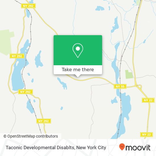 Mapa de Taconic Developmental Disablts