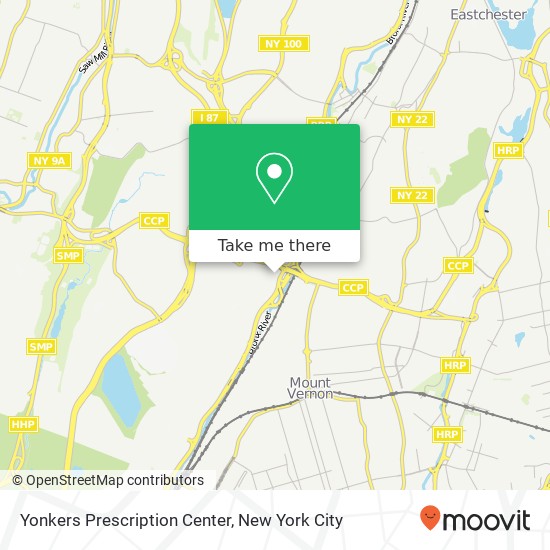 Yonkers Prescription Center map