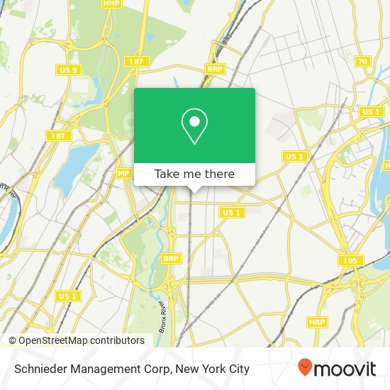 Mapa de Schnieder Management Corp