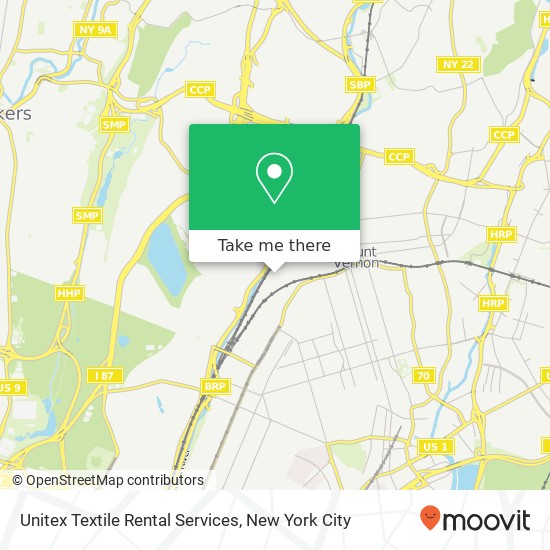 Unitex Textile Rental Services map