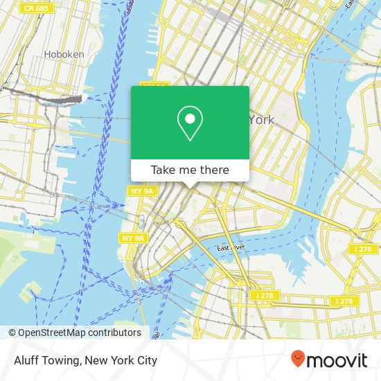 Aluff Towing map