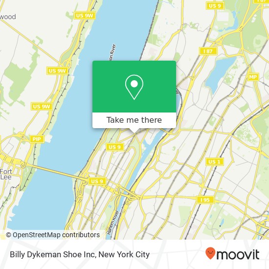 Billy Dykeman Shoe Inc map