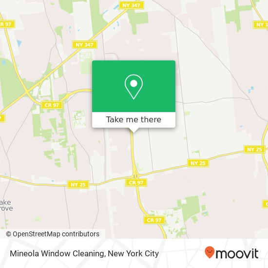 Mineola Window Cleaning map