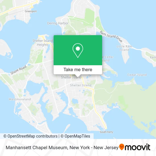 Manhansett Chapel Museum map