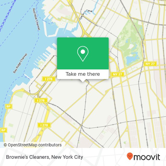 Brownie's Cleaners map