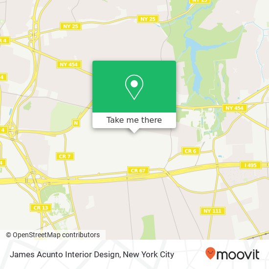 James Acunto Interior Design map