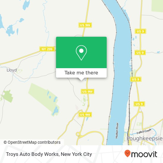 Troys Auto Body Works map