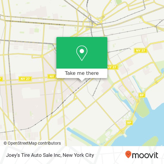 Mapa de Joey's Tire Auto Sale Inc