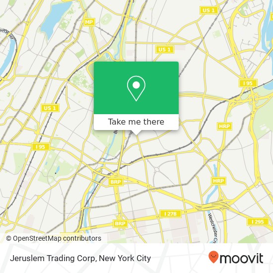 Mapa de Jeruslem Trading Corp